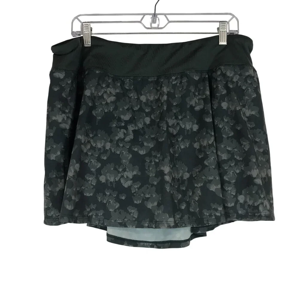 ZELLA- WOMEN'S 1X - GREEN ELASTIC WAIST ACTIVEWEAR SKORT/SKIRT